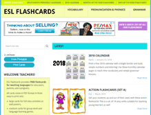 Tablet Screenshot of eslflashcards.com